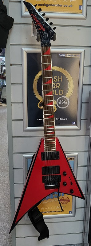 Jackson RRX24 Red With Black Bevelsc - With Carrycase and Strap