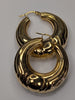 9ct gold bold hoop earrings