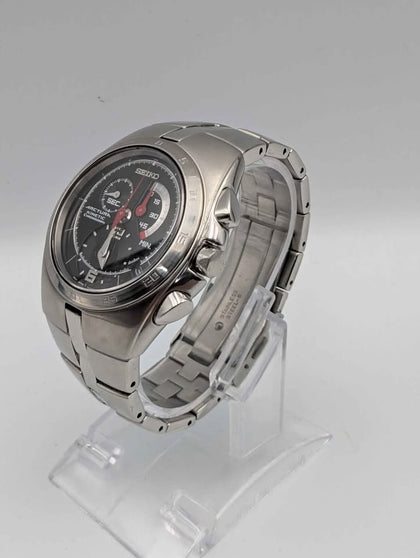 Seiko Arctura 7L22 0AA0 Kinetic Chronograph Watch. Released in 2003. Rare. Unboxed (Small bracelet)