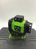 Huepar - Laser Level Self Leveing 3D Green Beam Three-Plane Leveling And Alignment Self-Leveling Laser Tool 2 Li-Ion Batteries with Type-C Charging