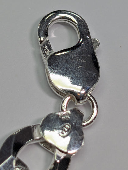 Brand New Silver 925 Figaro Bracelet