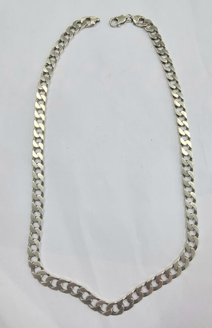 Silver Curb Chain 21.5 