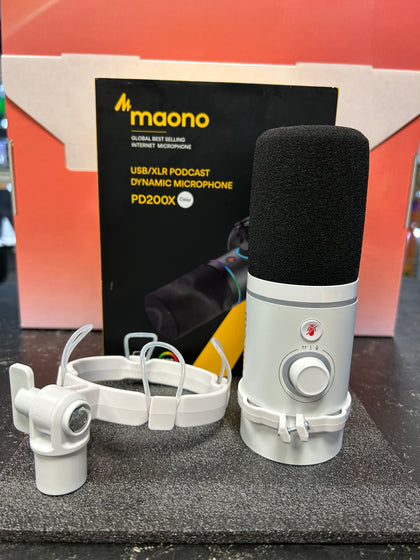 Maono PD200X Dynamic Microphone (USB/XLR) White