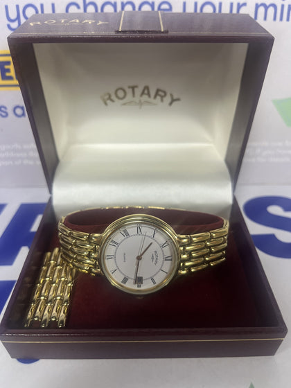 Rotary Gold Plated Watch - Boxed