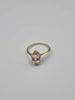 9ct Yellow Gold Marquise Cut Cubic Zirconia Solitaire Ring - 1.64 Grams - Size K