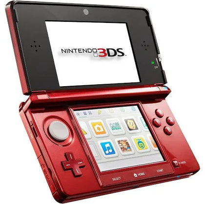 Nintendo 3DS - Handheld Game Console - Metallic Red - x2 Games
