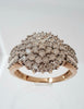 9 Carat Gold Diamond Cluster Ring Size P