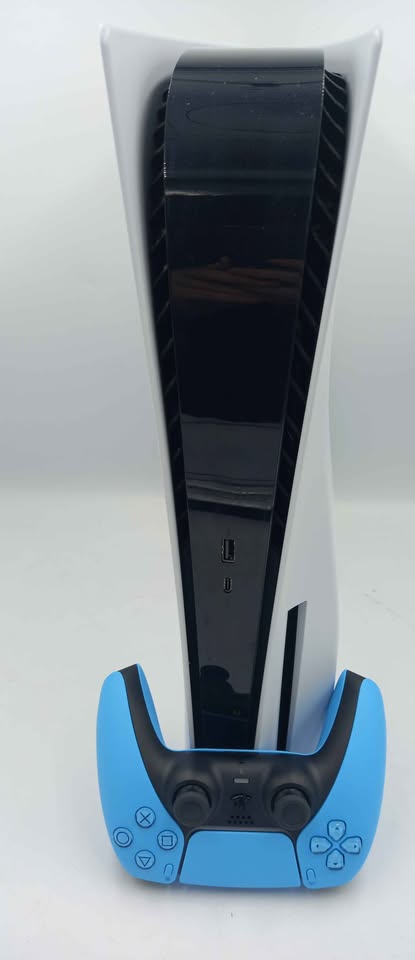 PlayStation 5 Console 825GB Disk Ed White With Blue Pad