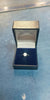 9ct white gold cubic zirconia solitaire ring size K