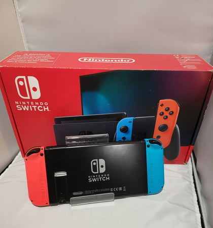 Nintendo Switch Console, 32GB HAC-001-01 + Neon Red/Blue Joy-Con