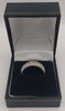 9ct 375 white gold ring 5.8g size U Boxed hallmarked