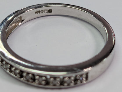 9ct White Gold Diamond Ring