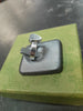 Gucci Trademark Sterling Silver Heart Ring Size M