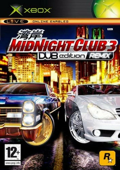 Midnight Club 3 Dub Edition Remix Xbox Retro Video Game Original.