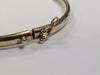 9CT GOLD PATTERNED BANGLE
