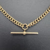 9ct Rose Gold Cuban Link T-Bar Chain 39.96g 18"