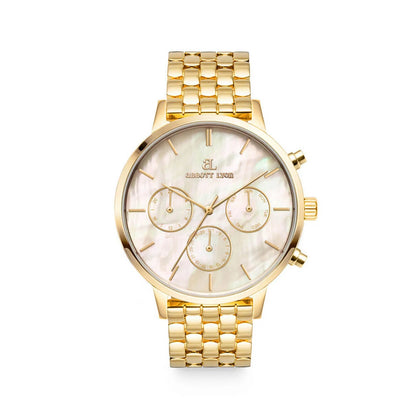 Gold Pearl Link Nueva 40 Watch - Abbott Lyon