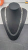 925 silver necklace Curb white style 111.2G 26" with box **BRAND NEW**