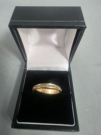 9CT Gold Ring 3G Size T