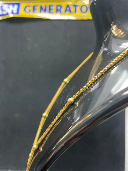 22ct Gold Ball Chain 7.88g, 17