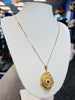 9CT GOLD 20” NECKLACE + ORNATE LOCKET