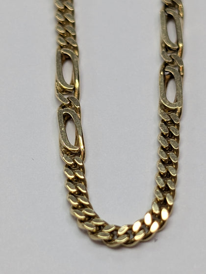14ct Gold Figaro Chain 22
