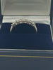 18ct White Gold Ring With Clear Stones - N