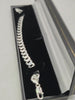 Hallmarked 925 8.5" Flat Curb Bracelet 18.5 grams with box