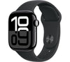 APPLE Watch Series 10 - 42mm Jet Black Aluminium Case with Black Sport Band, S/M