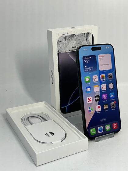 Apple iPhone 16 Pro Max 256GB Black Titanium BH 100% Apple Warranty Mar 2026