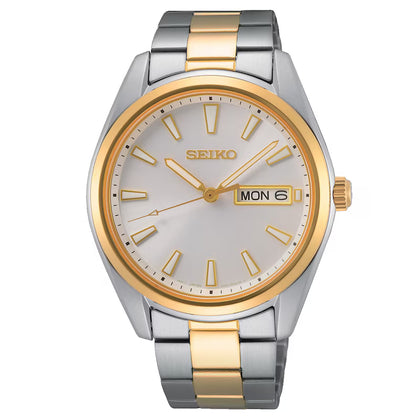 Seiko Neo Classic Men's Two Tone Bracelet Watch (Model 6n53-00a0)