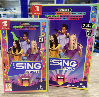 Let's Sing 2026 - Nintendo Switch game with 2 microphones