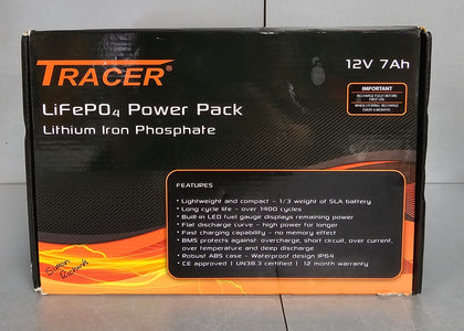 Tracer 12V 7Ah LiFePO4 Battery Pack