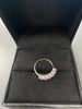 18kt Gold Ring With Pink Stones