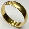 18ct yellow gold wedding ring size S