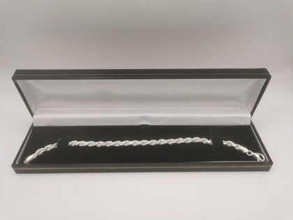 925 Sterling Silver Rope Bracelet - 8