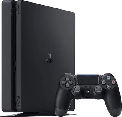Sony PlayStation 4 Console Slim with controller and games