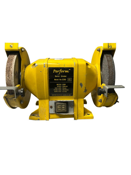 Yellow Perform Bench Grinder