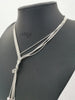 Silver Rope Chain with Love Hearts, 925 Hallmarked, 22.36Grams, Length: Approx.. 16" Length