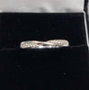 9CT - White Gold Ring With Stones - 2.08g - Size N - Hallmarked