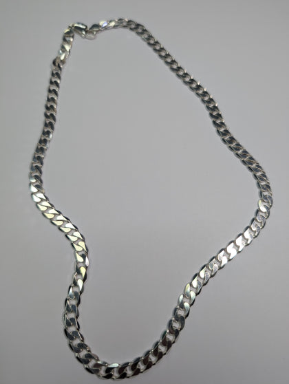 SILVER 925 CURB CHAIN 20
