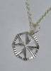 Silver Maltese Cross Necklace 16"