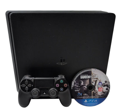 Sony PlayStation 4 Slim 1TB with Tom Clancy Rainbow Six Siege Game (Disk Only)