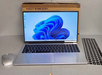 Notebook 15.6 Inch Laptop Windows 11, 16GB RAM 256GB SSD, 1080P Display Full HD Laptop PC Notebook Celeron N5095A