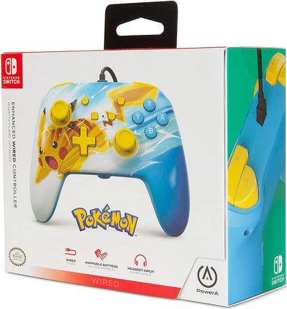 PowerA Enhanced Wired Controller (Pikachu Charge) - Switch - Great Yarmouth