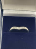 9ct White Gold Ring - R