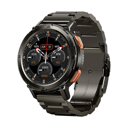 Original AMAZTIM Tank T2 Ultra Smart Watch For Men AOD AMOLED Watches Bluetooth Call 5ATM Waterproof.