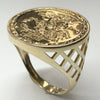 9ct gold st george's ring size u 1/2