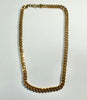 9ct yellow gold cuban curb chain 16"
