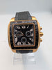 GC Guess Mens 35503GA Rose Gold Chronograph Watch- Black Face- Silicone Strap - Unboxed (Scratches)